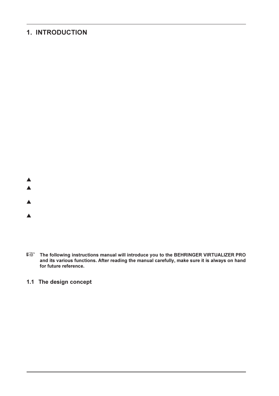 Introduction | Behringer DSP1024P User Manual | Page 6 / 31