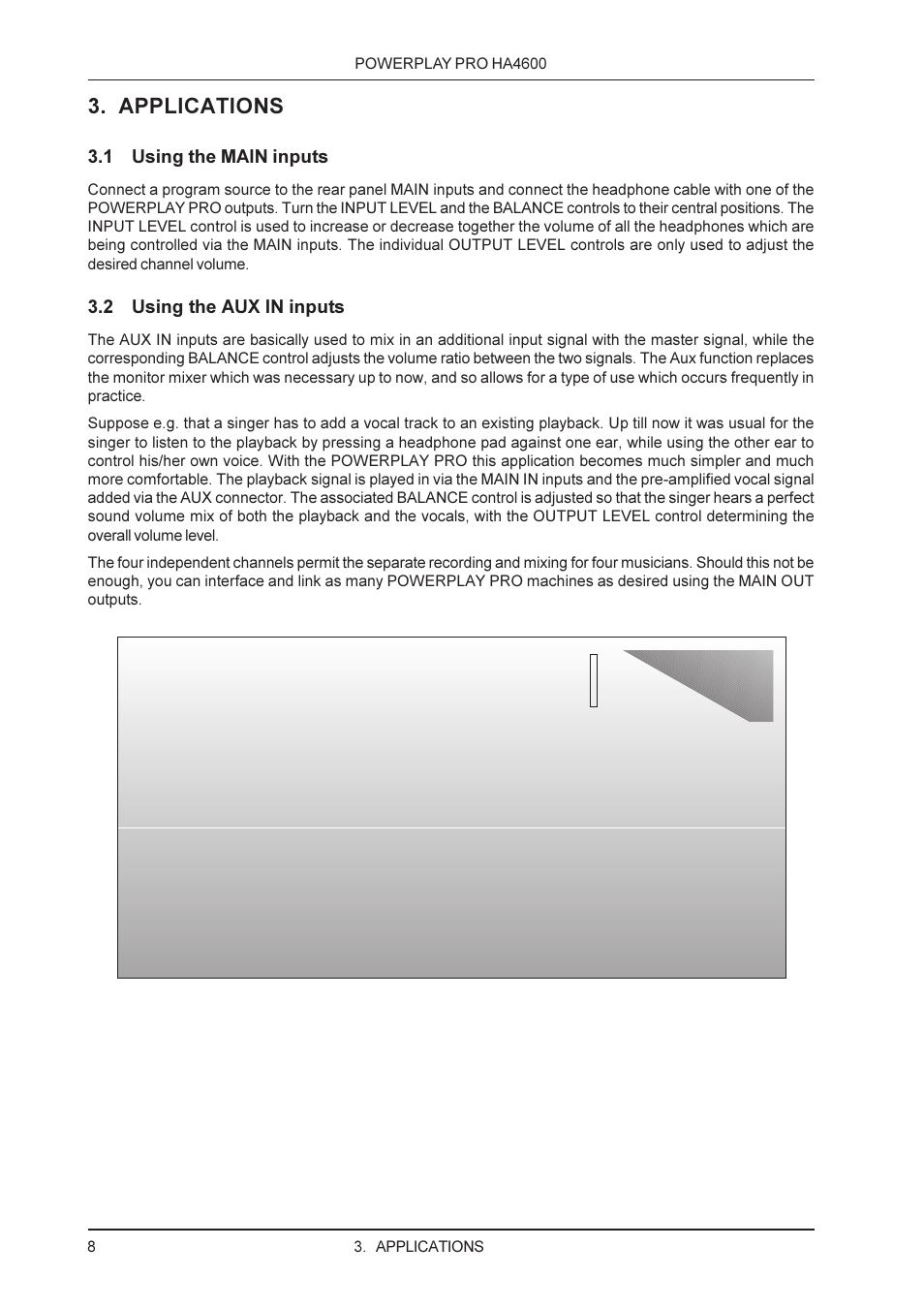 Applications | Behringer PRO HA4600 User Manual | Page 8 / 12