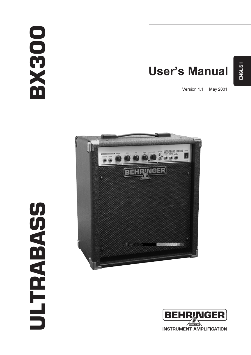 Behringer BX300 User Manual | 12 pages
