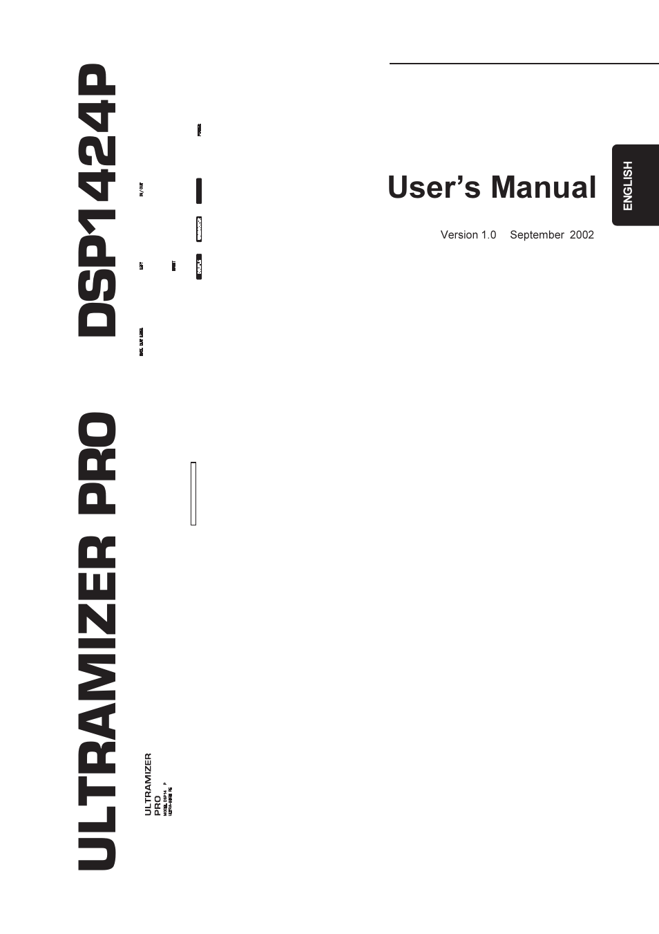 Behringer DSP1424P User Manual | 25 pages