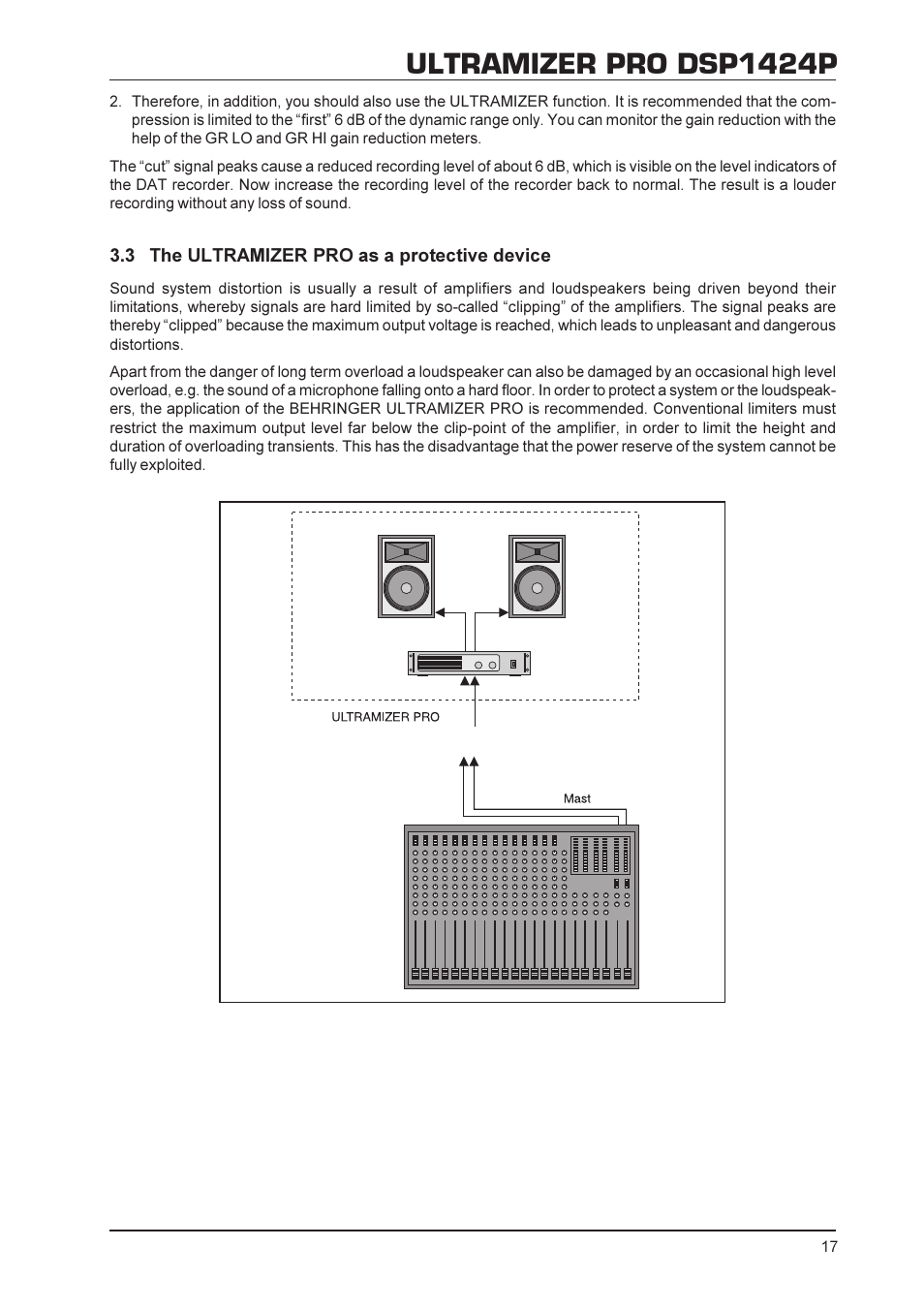 Ultramizer pro dsp1424p | Behringer DSP1424P User Manual | Page 17 / 25