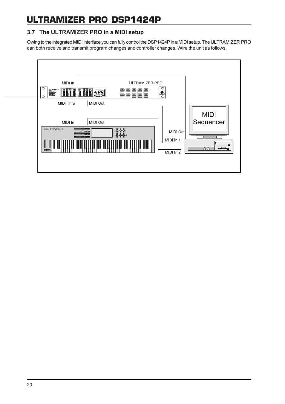 Ultramizer pro dsp1424p | Behringer DSP1424P User Manual | Page 20 / 25