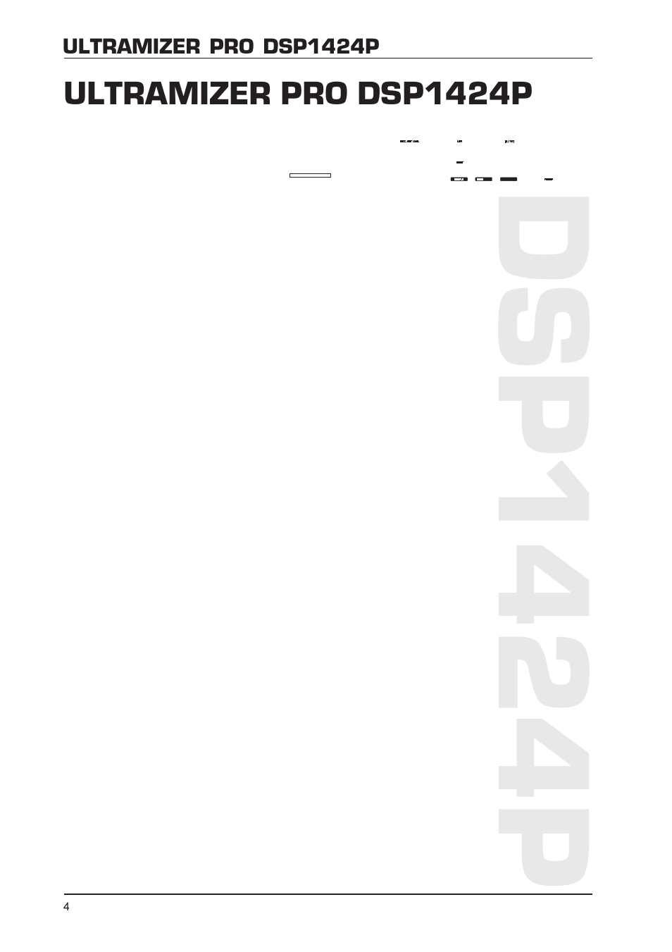 Dsp1424p | Behringer DSP1424P User Manual | Page 4 / 25