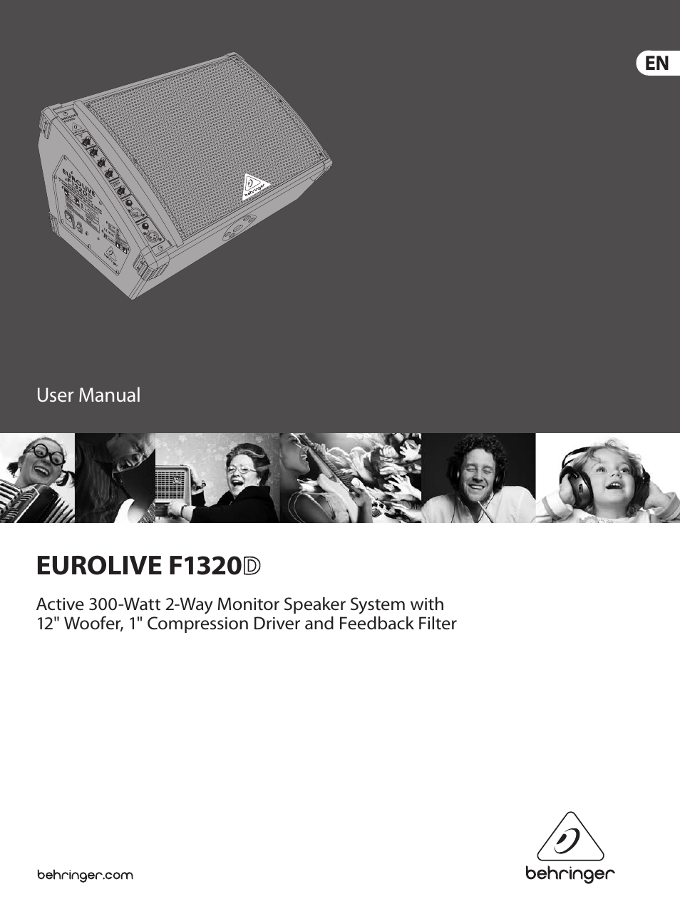 Behringer EUROLIVE F1320D User Manual | 10 pages