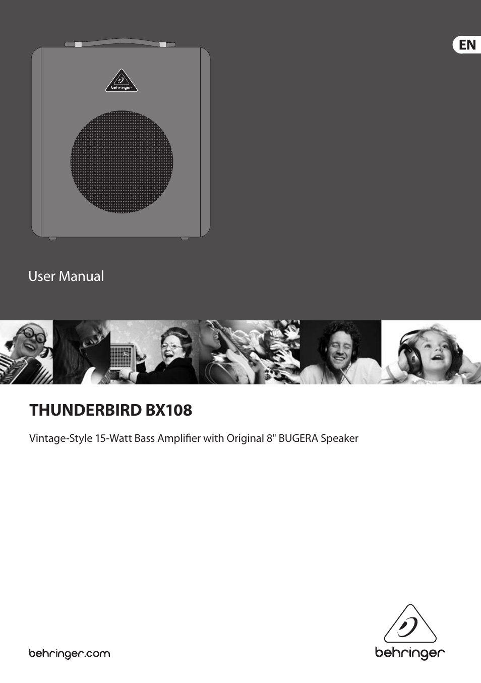 Behringer Thunderbird BX108 User Manual | 9 pages