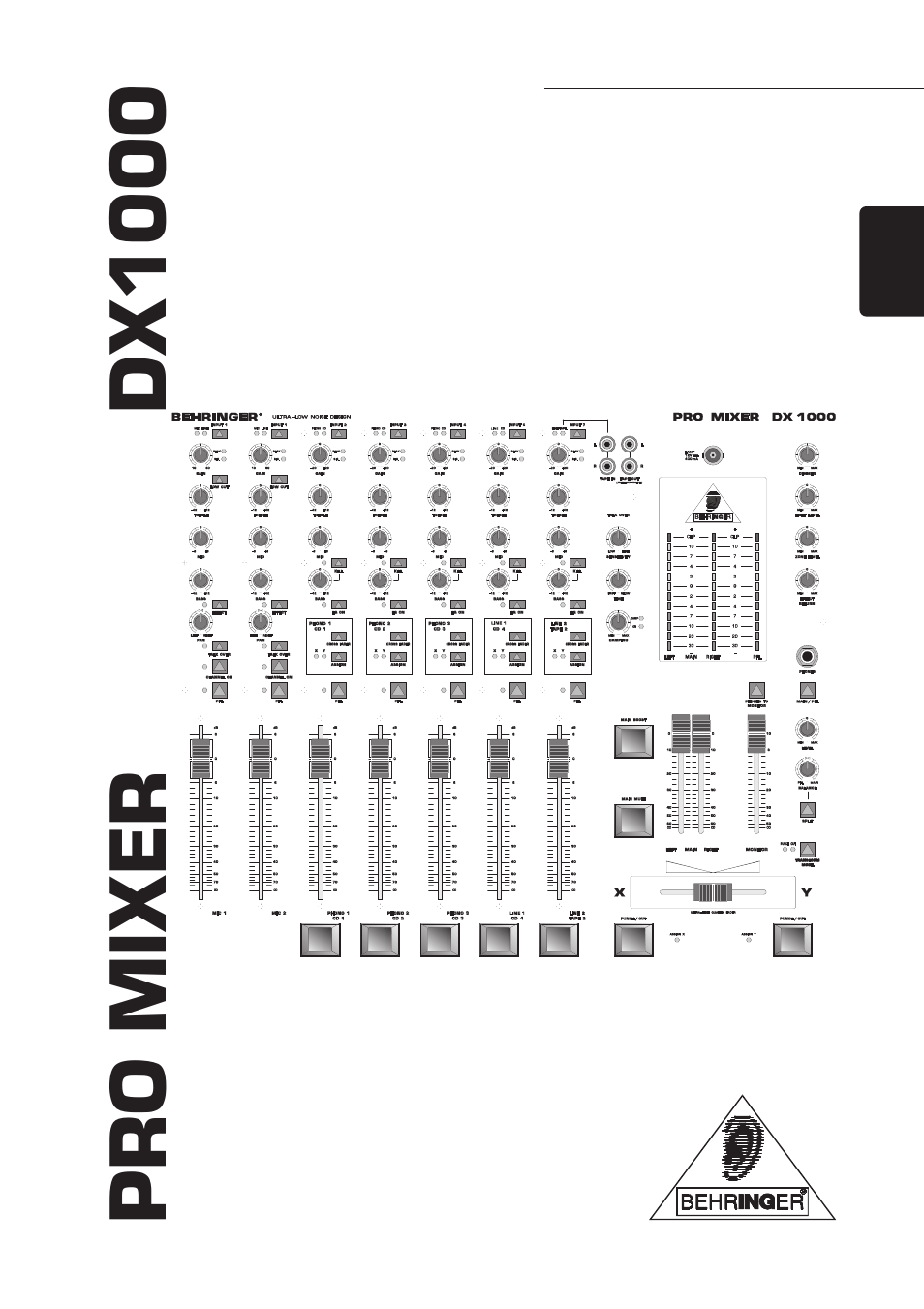 Behringer Pro Mixer DX1000 User Manual | 22 pages