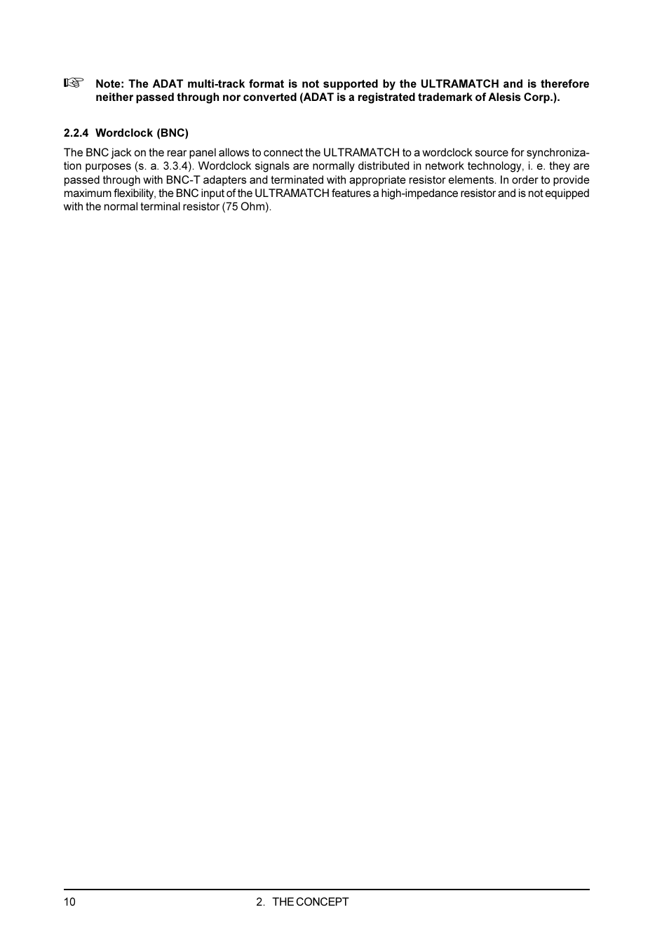 4 wordclock (bnc) | Behringer SRC2000 User Manual | Page 10 / 25