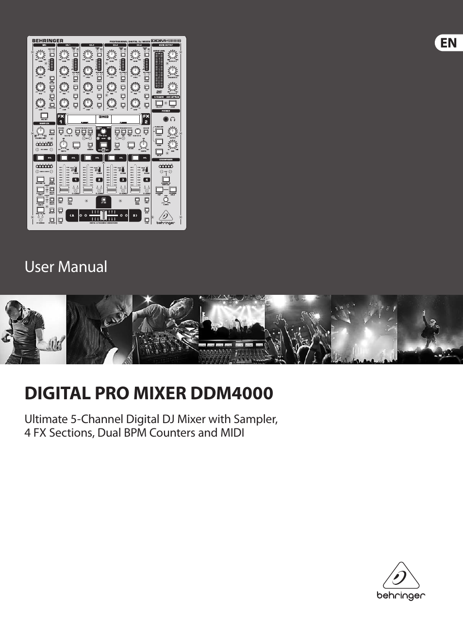 Behringer Digital Pro Mixer DDM4000 User Manual | 32 pages