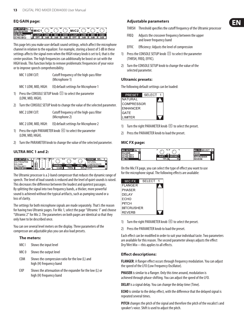 Behringer Digital Pro Mixer DDM4000 User Manual | Page 13 / 32