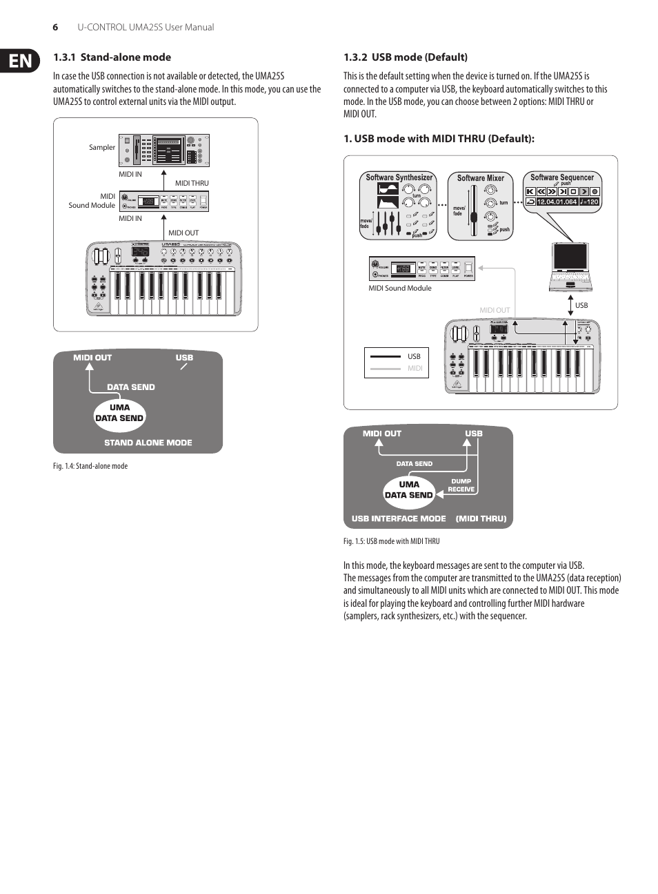 Behringer U-CONTROL UMA S UMA25S User Manual | Page 6 / 23