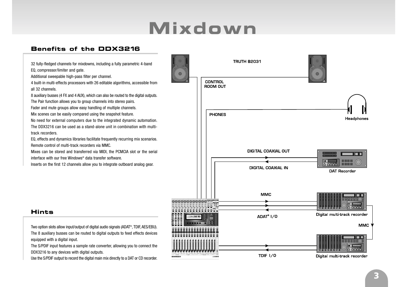 Behringer DDX3216 User Manual | Page 3 / 12
