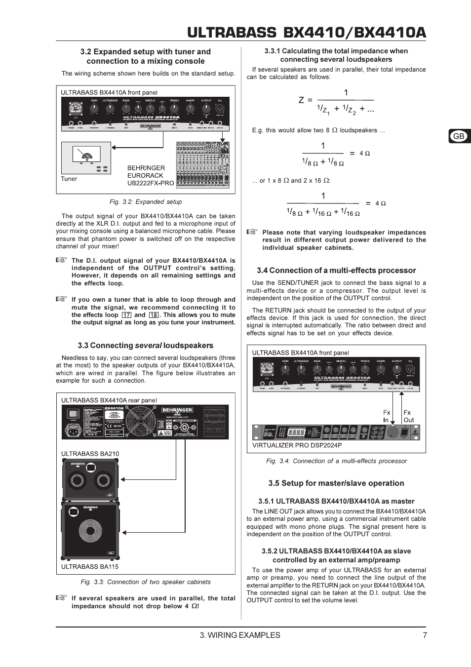 Behringer Ultrabass BX4410 User Manual | Page 7 / 10
