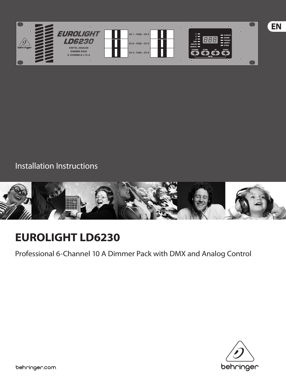 Behringer Eurolight LD6230 User Manual | 6 pages