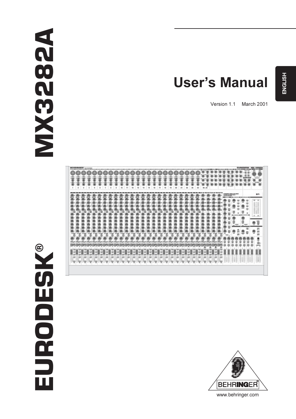 Behringer MX3282A User Manual | 33 pages