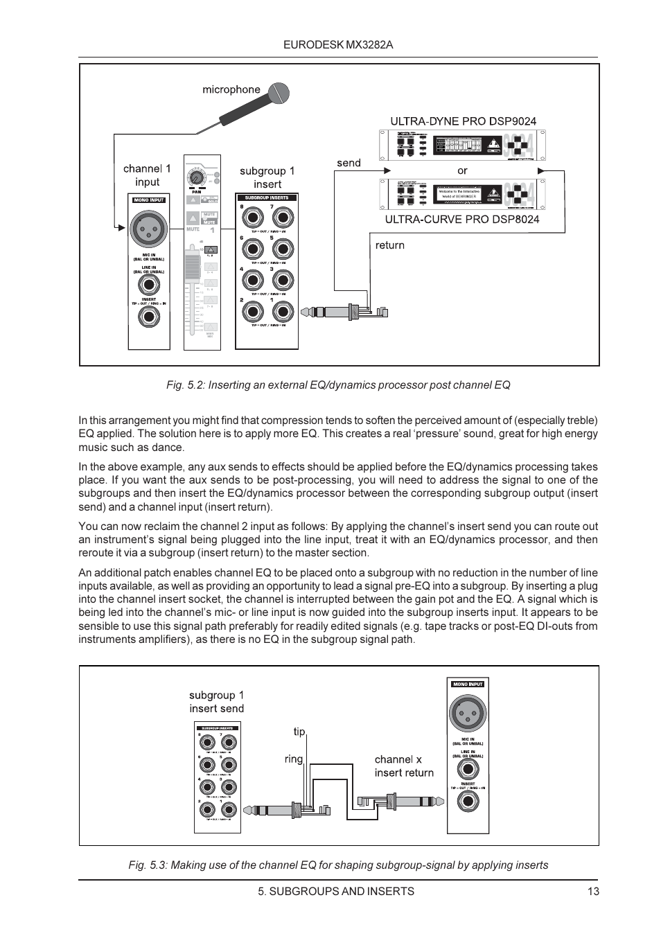 Behringer MX3282A User Manual | Page 13 / 33
