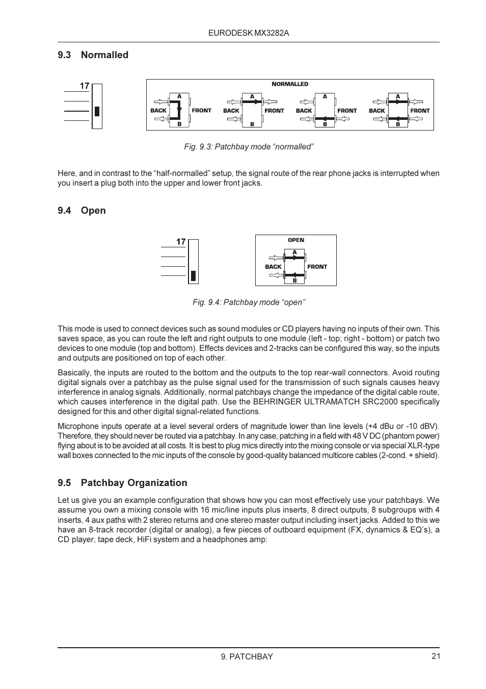 Behringer MX3282A User Manual | Page 21 / 33