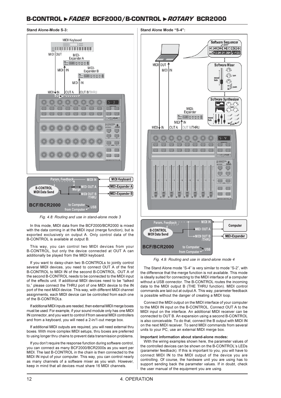 Operation | Behringer BCR2000 User Manual | Page 12 / 21