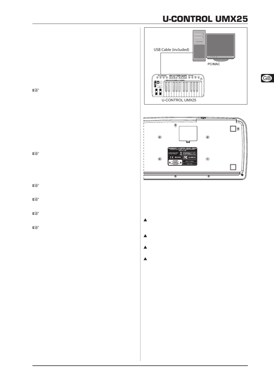 U-control umx25, Introduction | Behringer U-CONTRO LUMX25 User Manual | Page 5 / 14