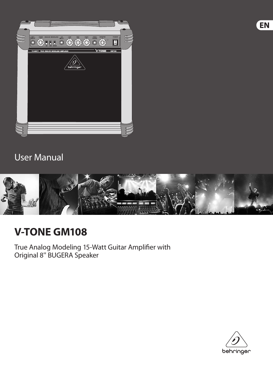 Behringer V-Tone GM108 User Manual | 11 pages