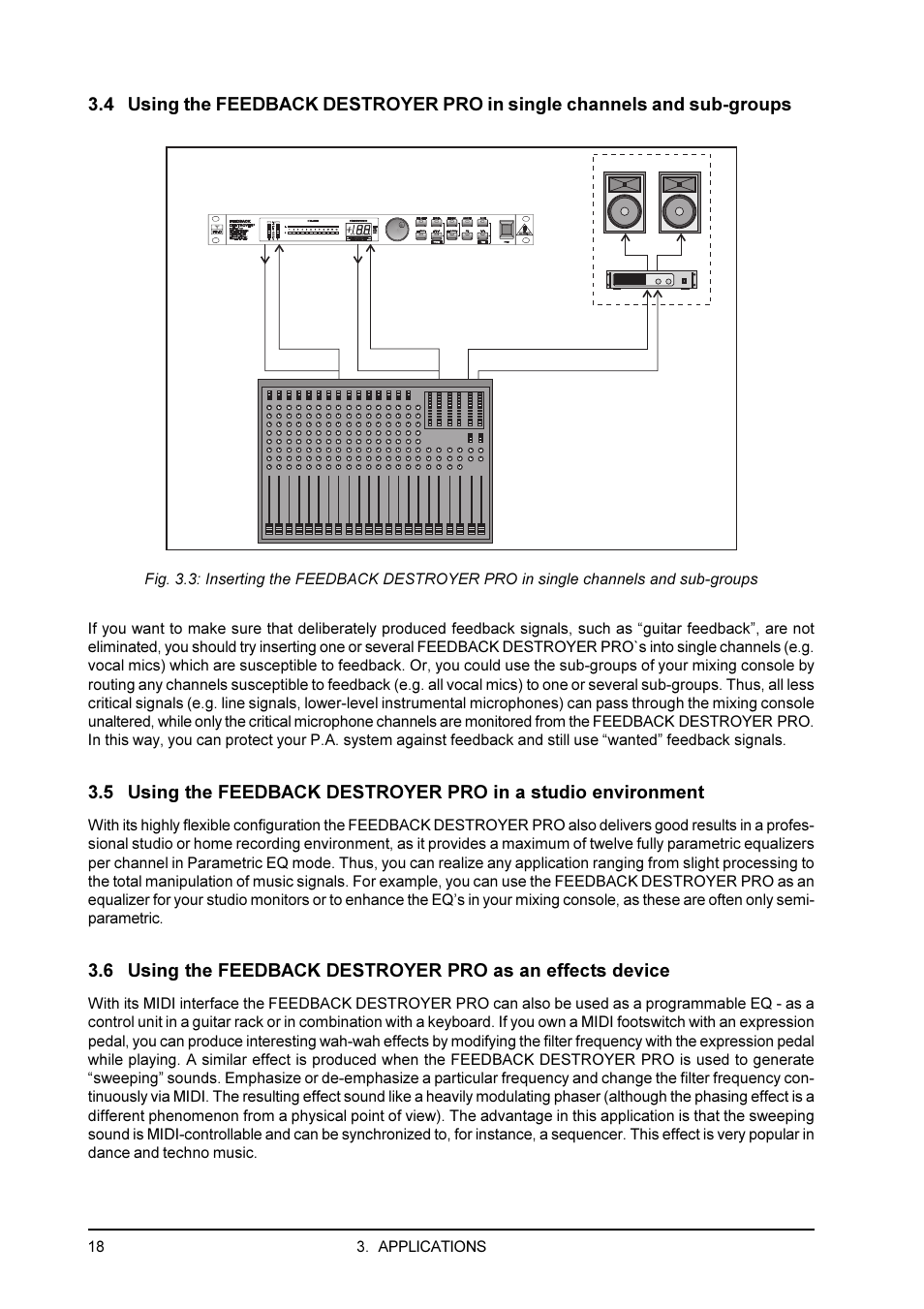 Behringer Feedback Destroyer Pro DSP1100P User Manual | Page 18 / 32