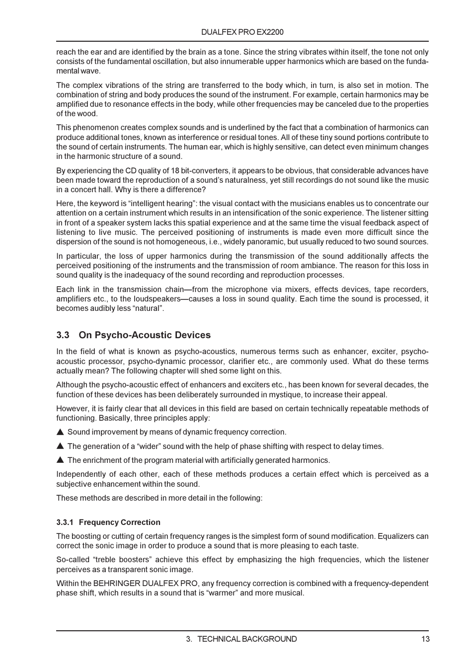 Behringer EX2200 User Manual | Page 13 / 17