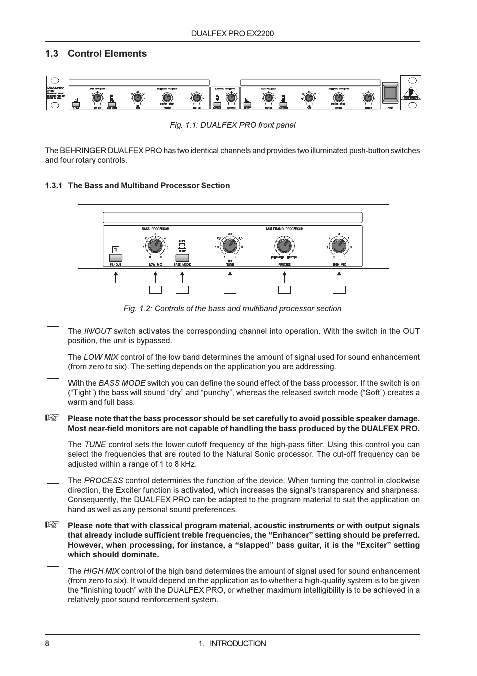 Behringer EX2200 User Manual | Page 8 / 17