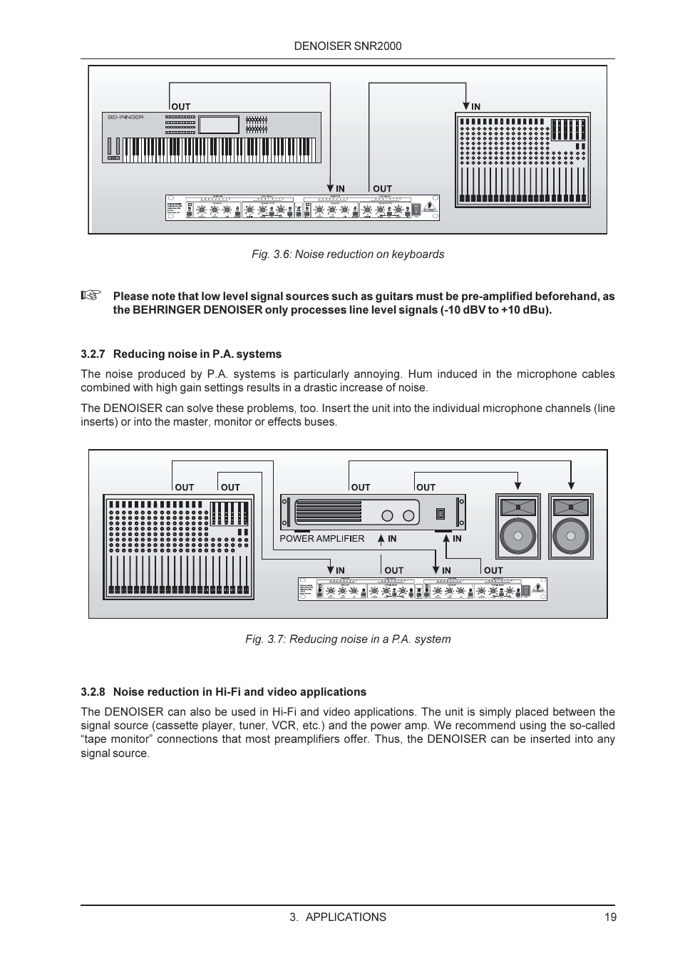 Behringer SNR2000 User Manual | Page 19 / 26