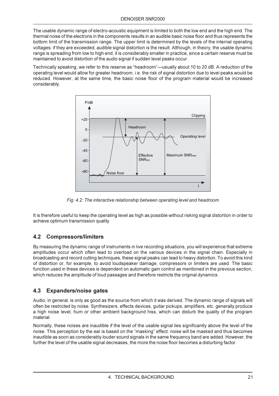 Behringer SNR2000 User Manual | Page 21 / 26