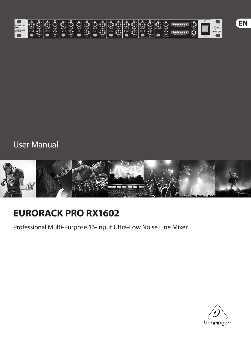 Behringer Eurorack Pro RX1602 User Manual | 11 pages