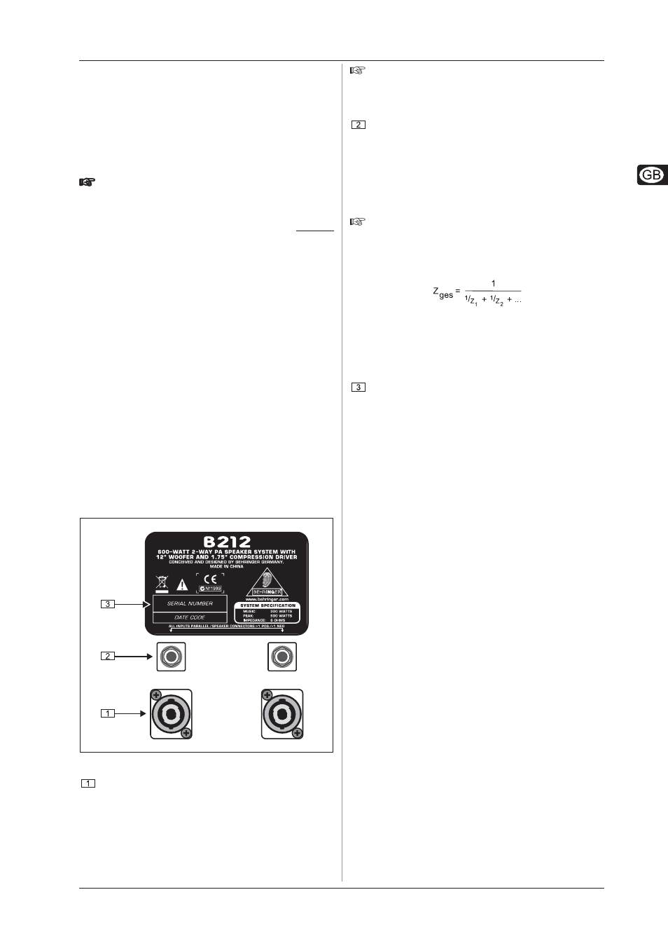 2 initial operation, 3 online registration, Connections | Optimal operation, 1 hf drivers, 2 how to prevent feedback, 2 initial operation 1.1.3 online registration, With record players (dj applications), Attention | Behringer B212 User Manual | Page 5 / 8