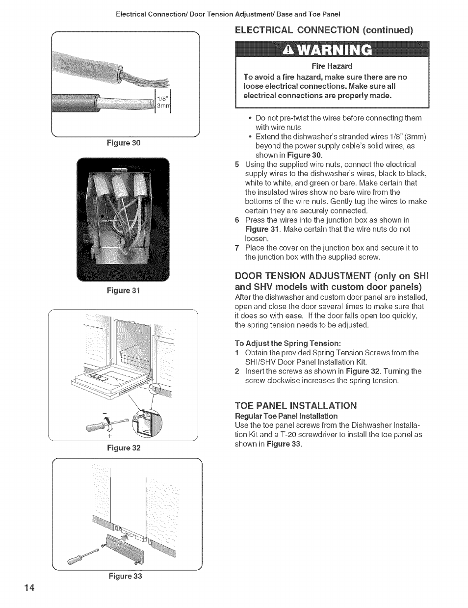 Electrical connection (continued), Ikwarnin | Bosch SHE660 User Manual | Page 15 / 21