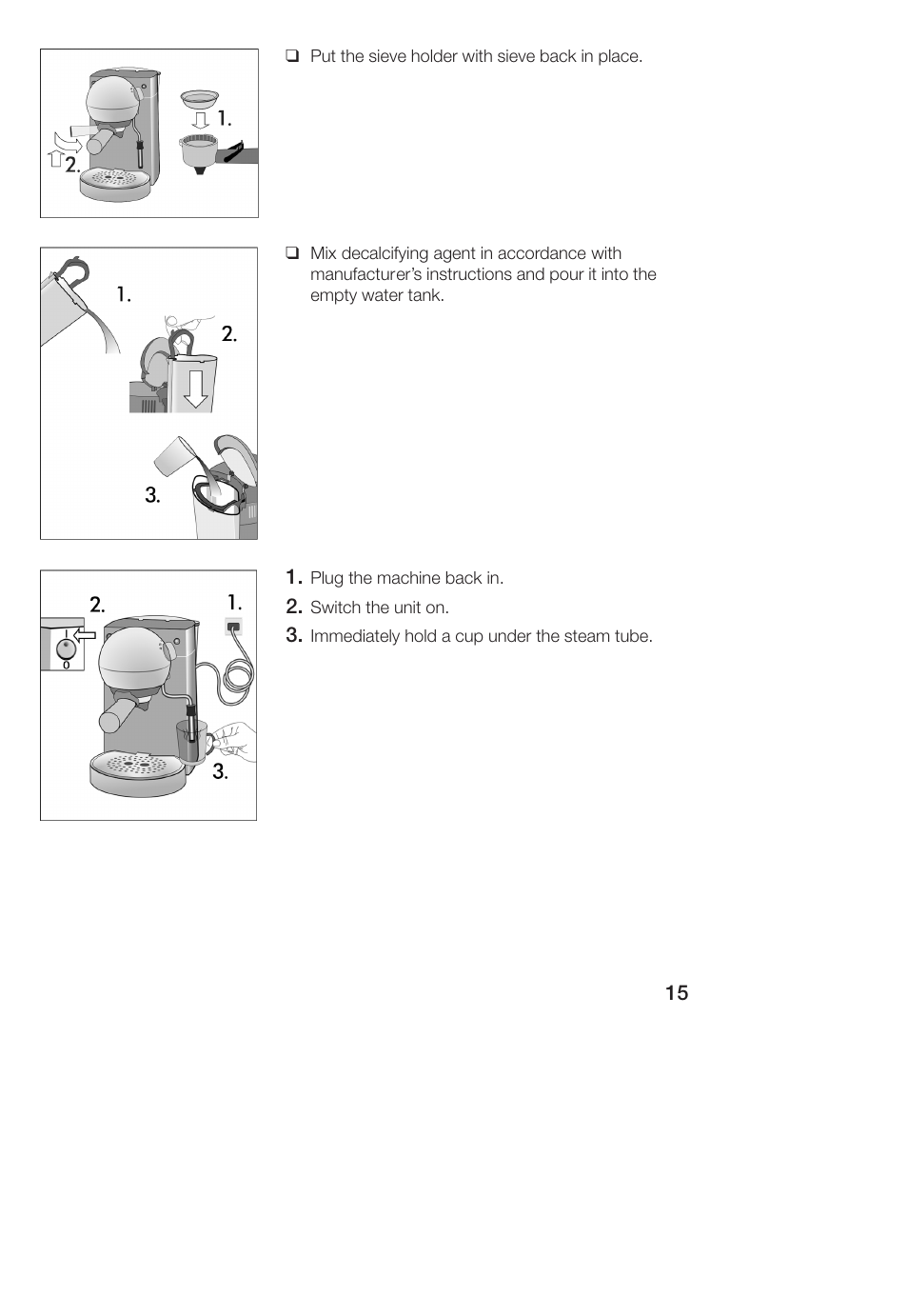 Bosch TCA 4101 UC User Manual | Page 15 / 56