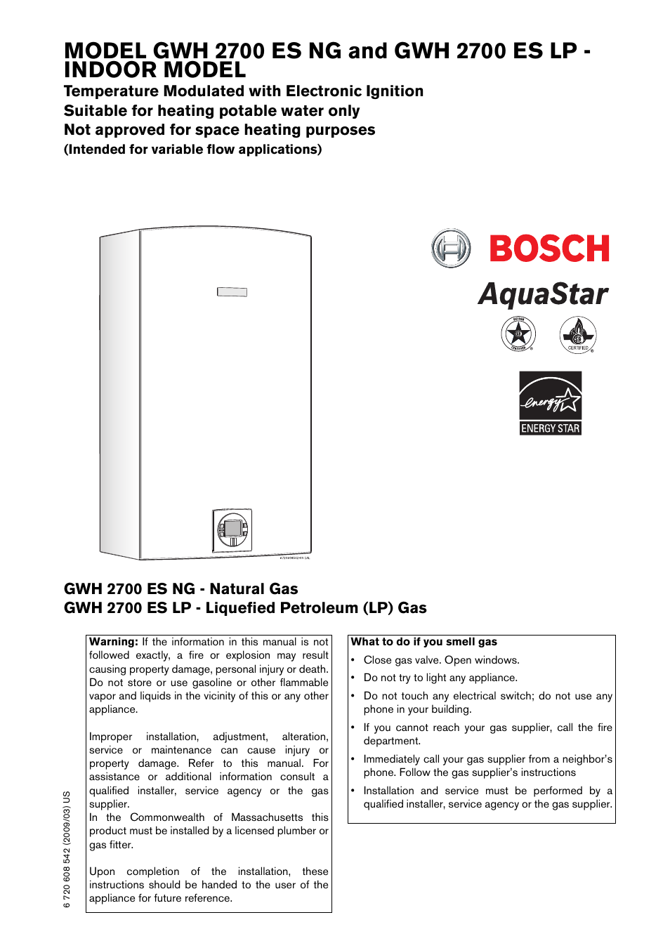 Bosch GWH 2700 ES LP User Manual | 60 pages