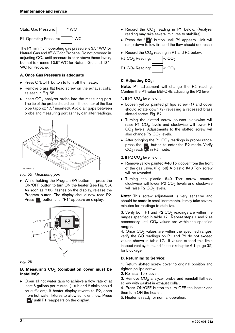 Bosch GWH 2700 ES LP User Manual | Page 34 / 60