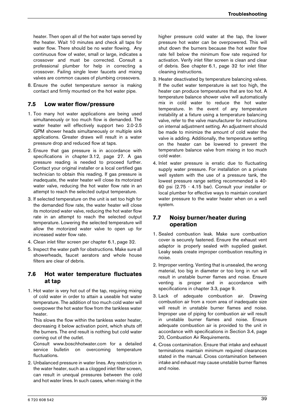 Bosch GWH 2700 ES LP User Manual | Page 39 / 60