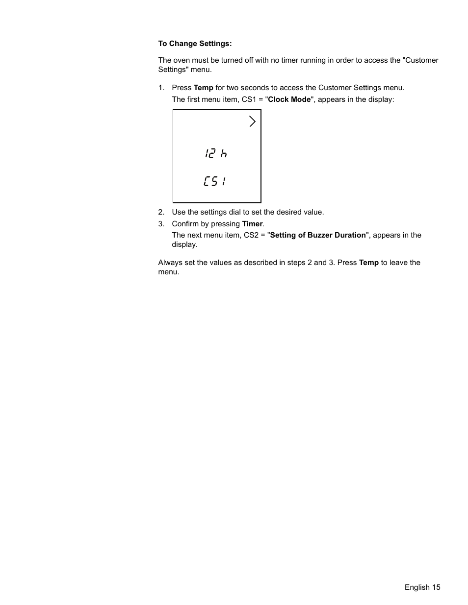 Use the settings dial to set the desired value, Confirm by pressing timer | Bosch HBL34 User Manual | Page 18 / 120