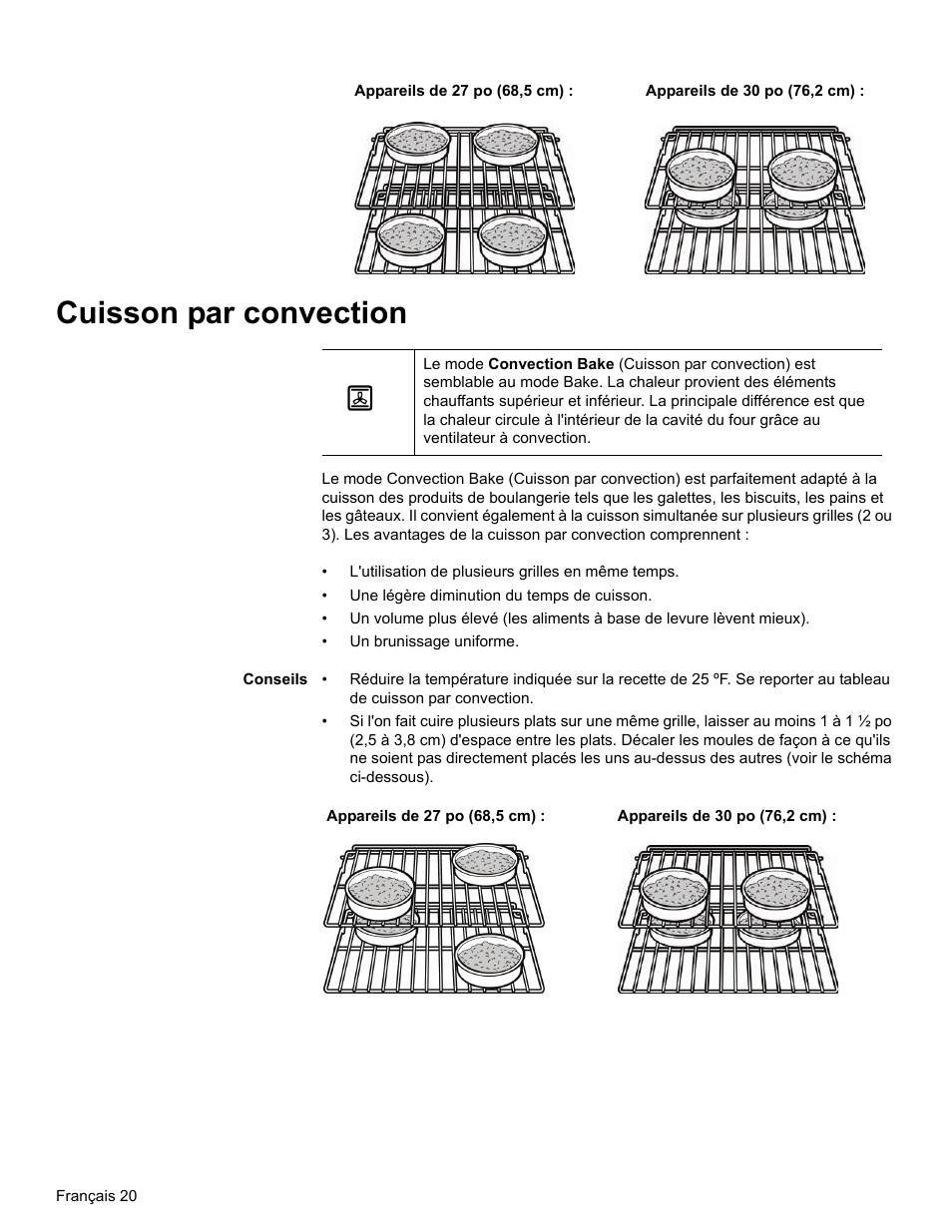 Cuisson par convection, Conseils | Bosch HBL34 User Manual | Page 59 / 120