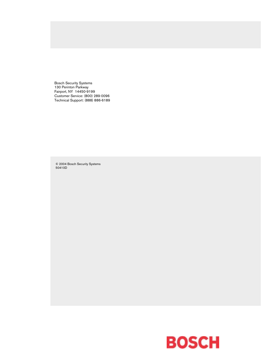 Bosch D1260 User Manual | Page 100 / 100