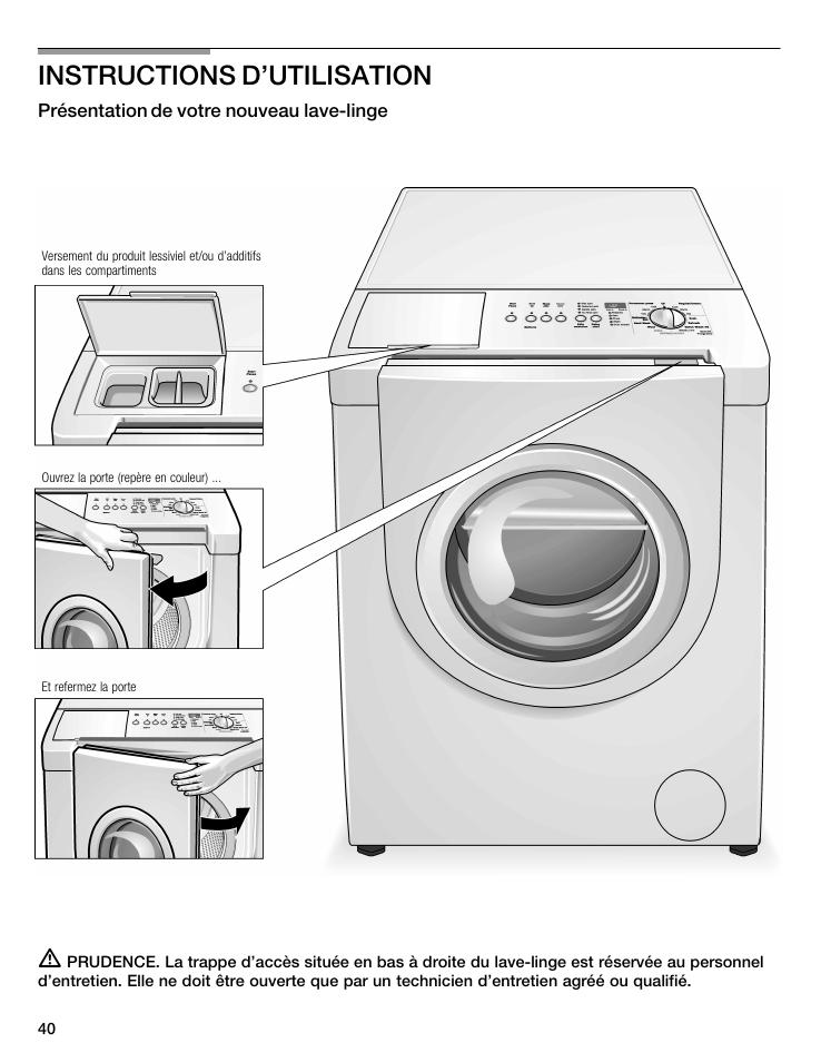 Instructions d'utilisation | Bosch WFMC5301UC User Manual | Page 40 / 88