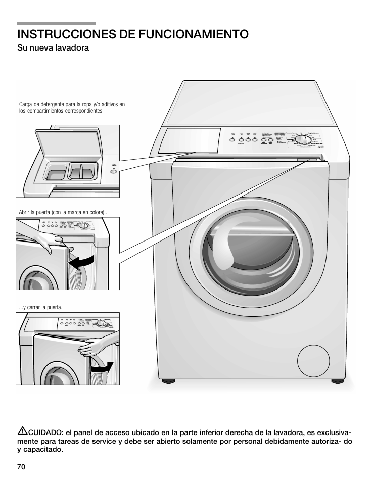 Instrucciones de funcionamiento | Bosch WFMC5301UC User Manual | Page 70 / 88