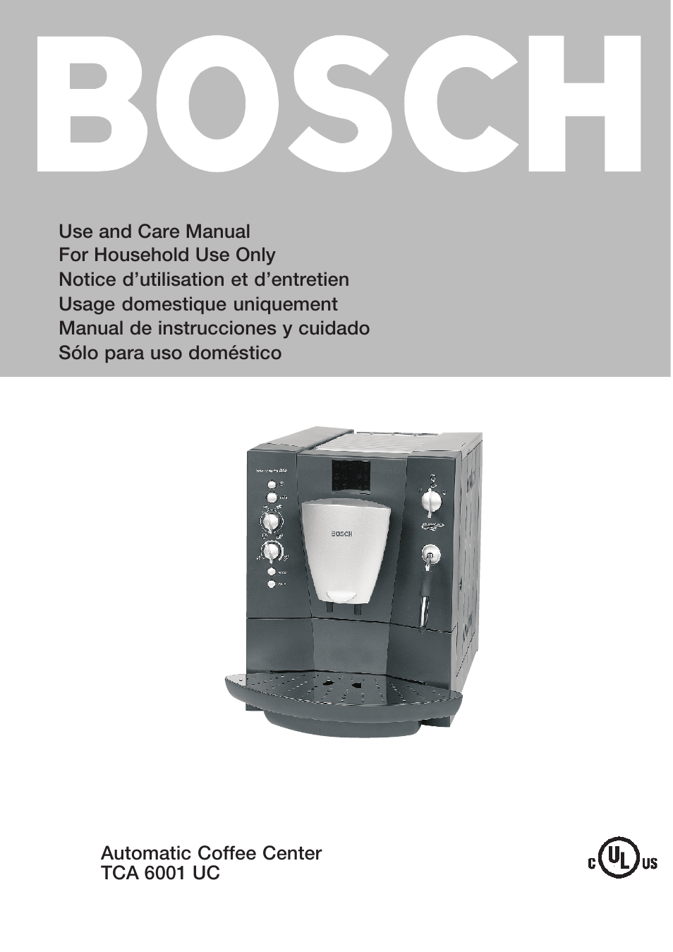 Bosch TCA 6001 UC User Manual | 91 pages