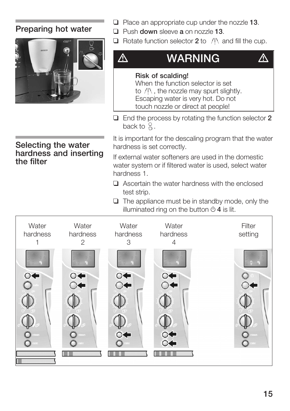 Dwarning d | Bosch TCA 6001 UC User Manual | Page 15 / 91