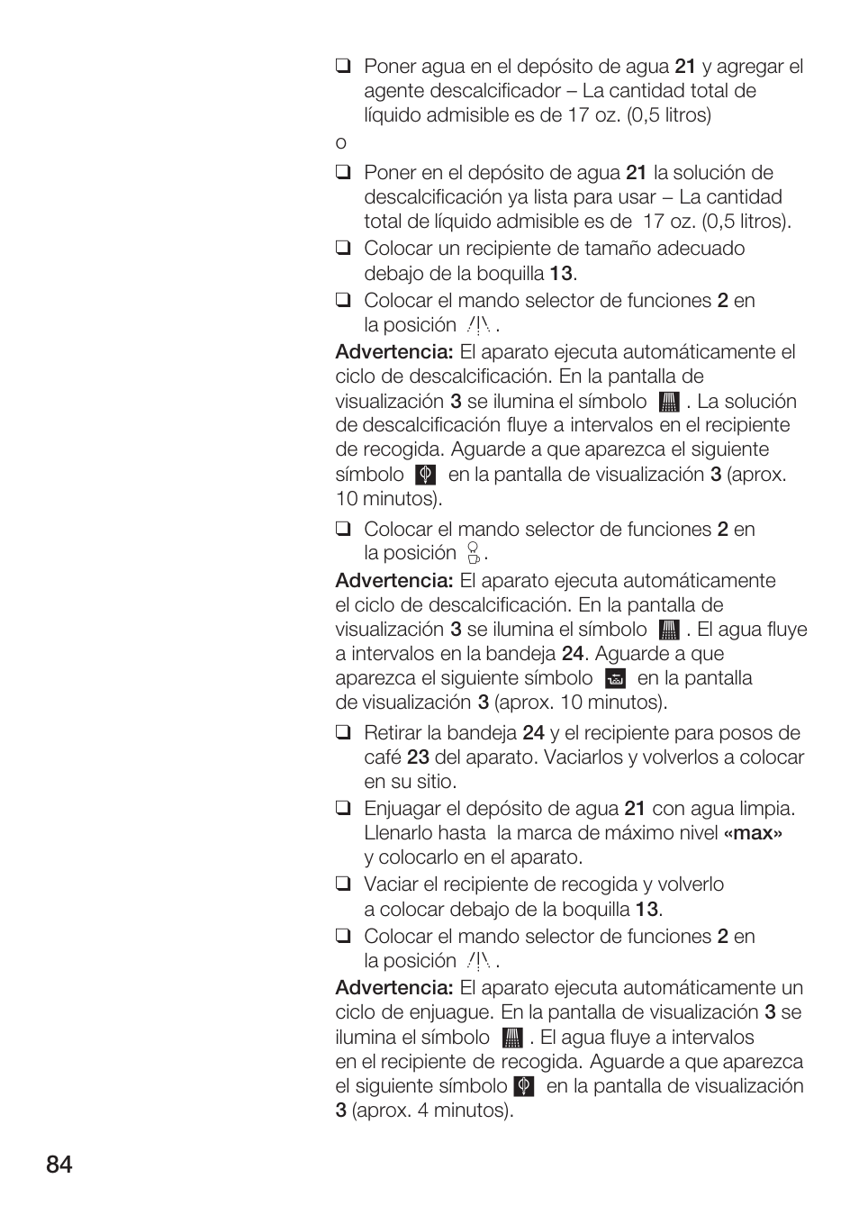 Bosch TCA 6001 UC User Manual | Page 84 / 91