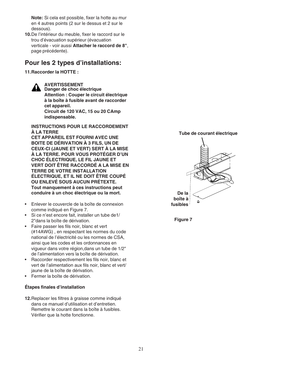 Pour les 2 types d’installations | Bosch DPH36352UC User Manual | Page 21 / 32