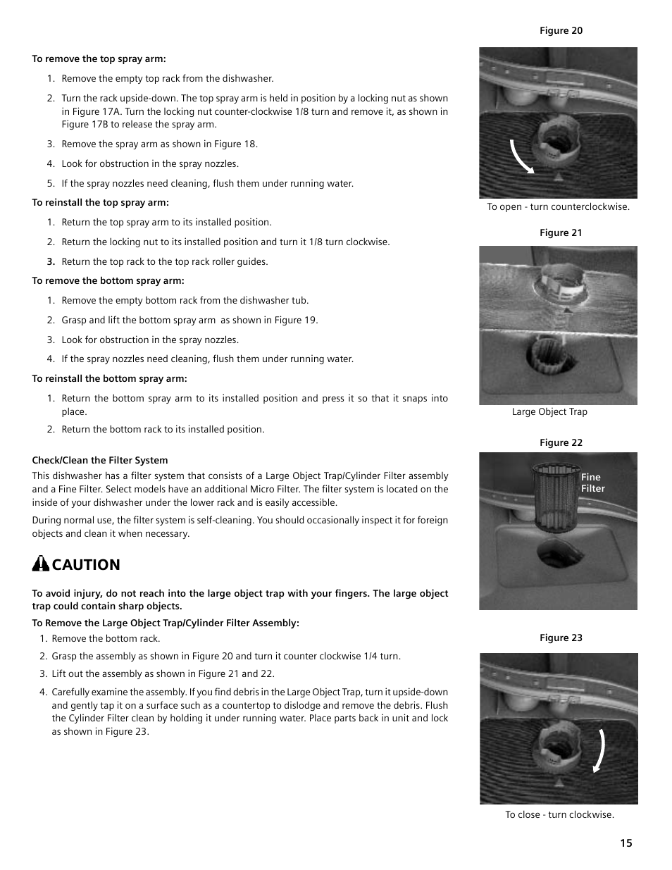 Caution | Bosch SHE4AM User Manual | Page 15 / 64