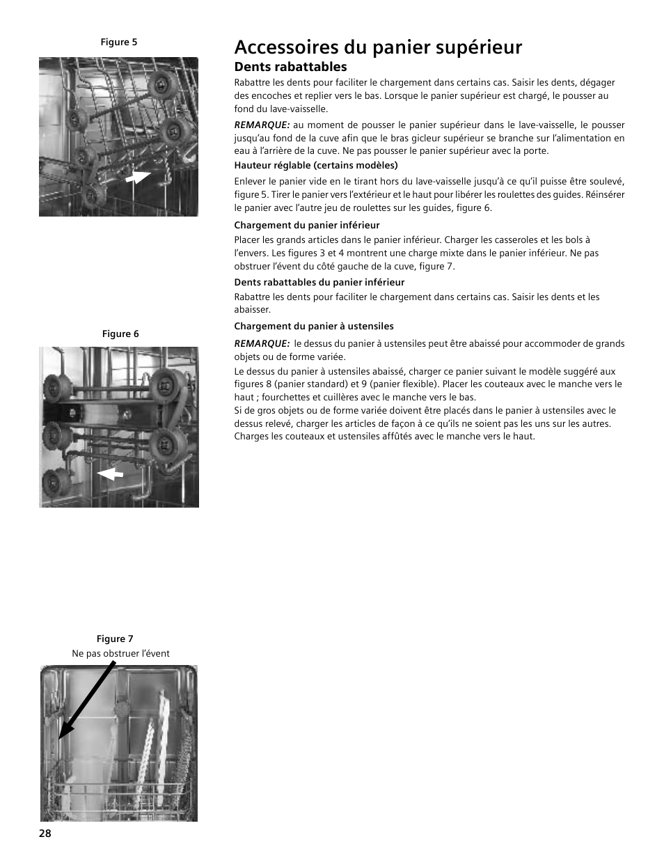 Accessoires du panier supérieur | Bosch SHE4AM User Manual | Page 28 / 64