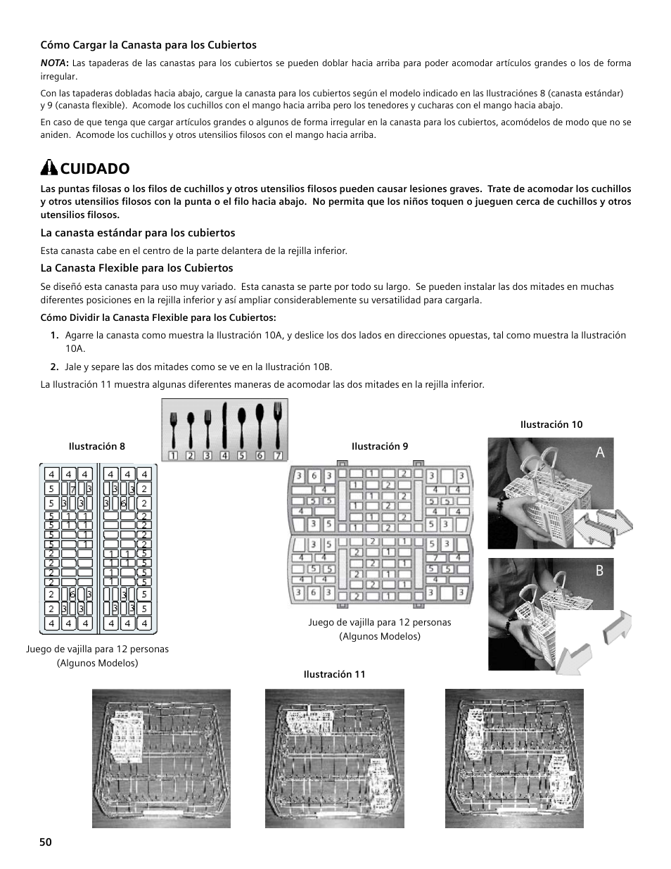 Cuidado | Bosch SHE4AM User Manual | Page 50 / 64