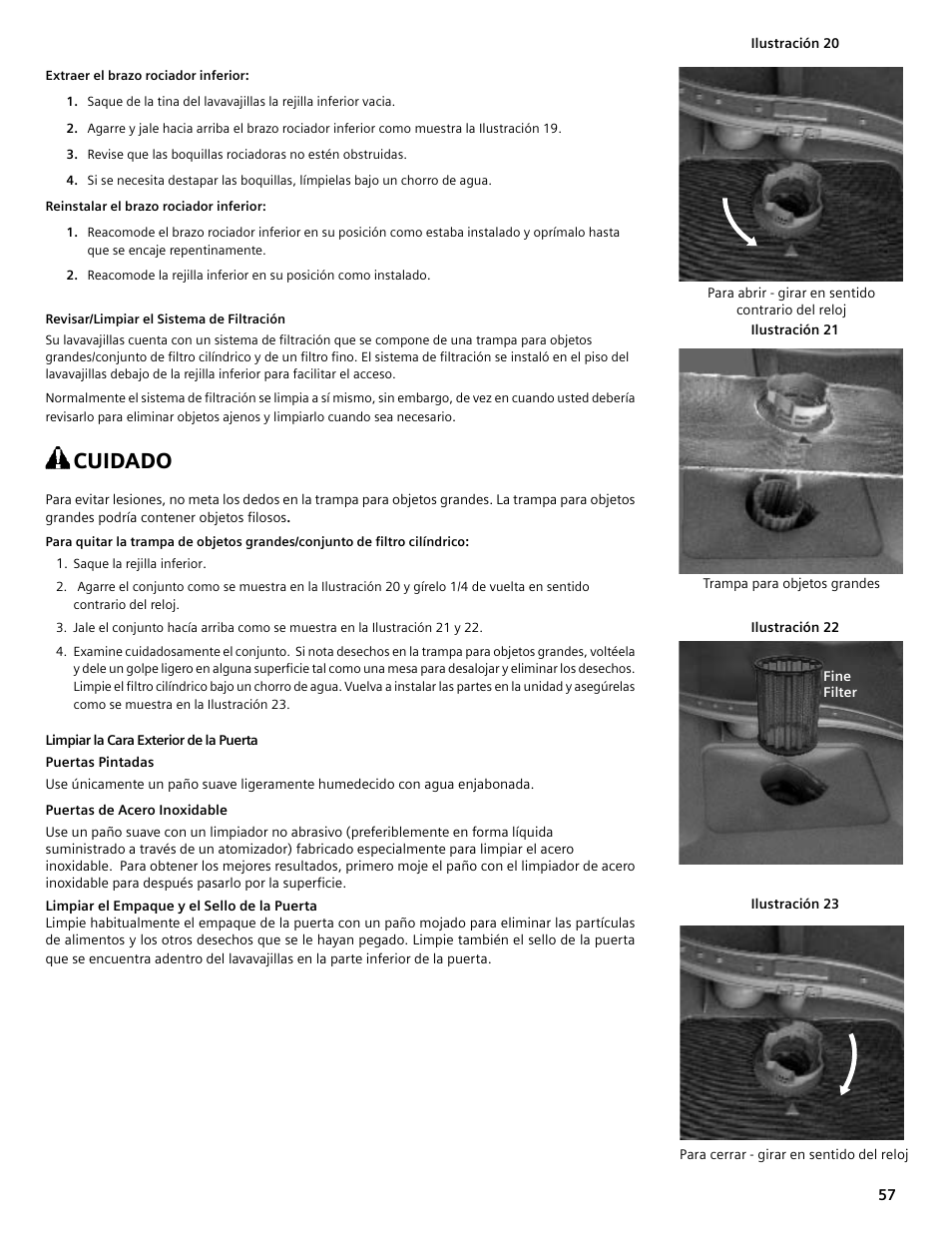 Cuidado | Bosch SHE4AM User Manual | Page 57 / 64