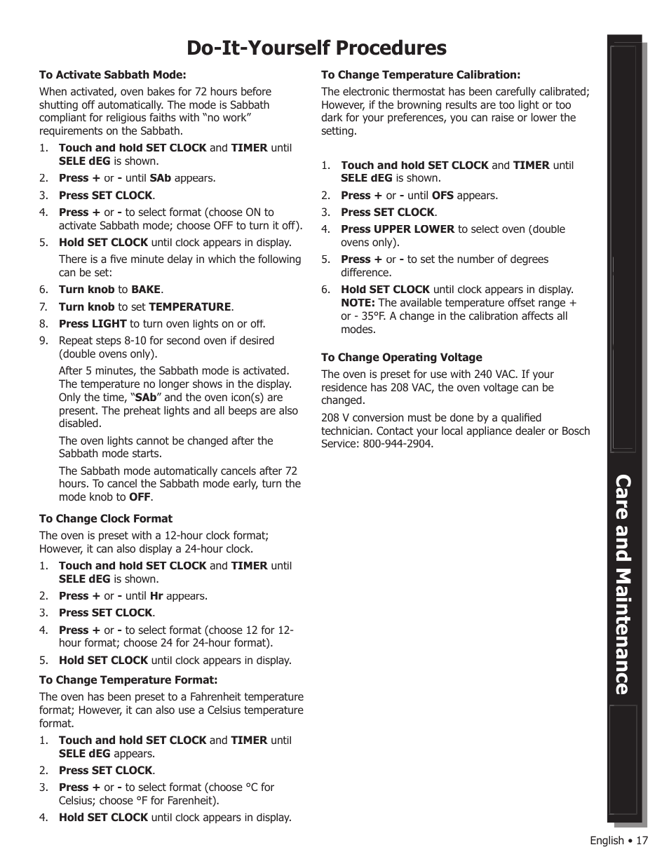 Bosch WALL OVENS User Manual | Page 19 / 64