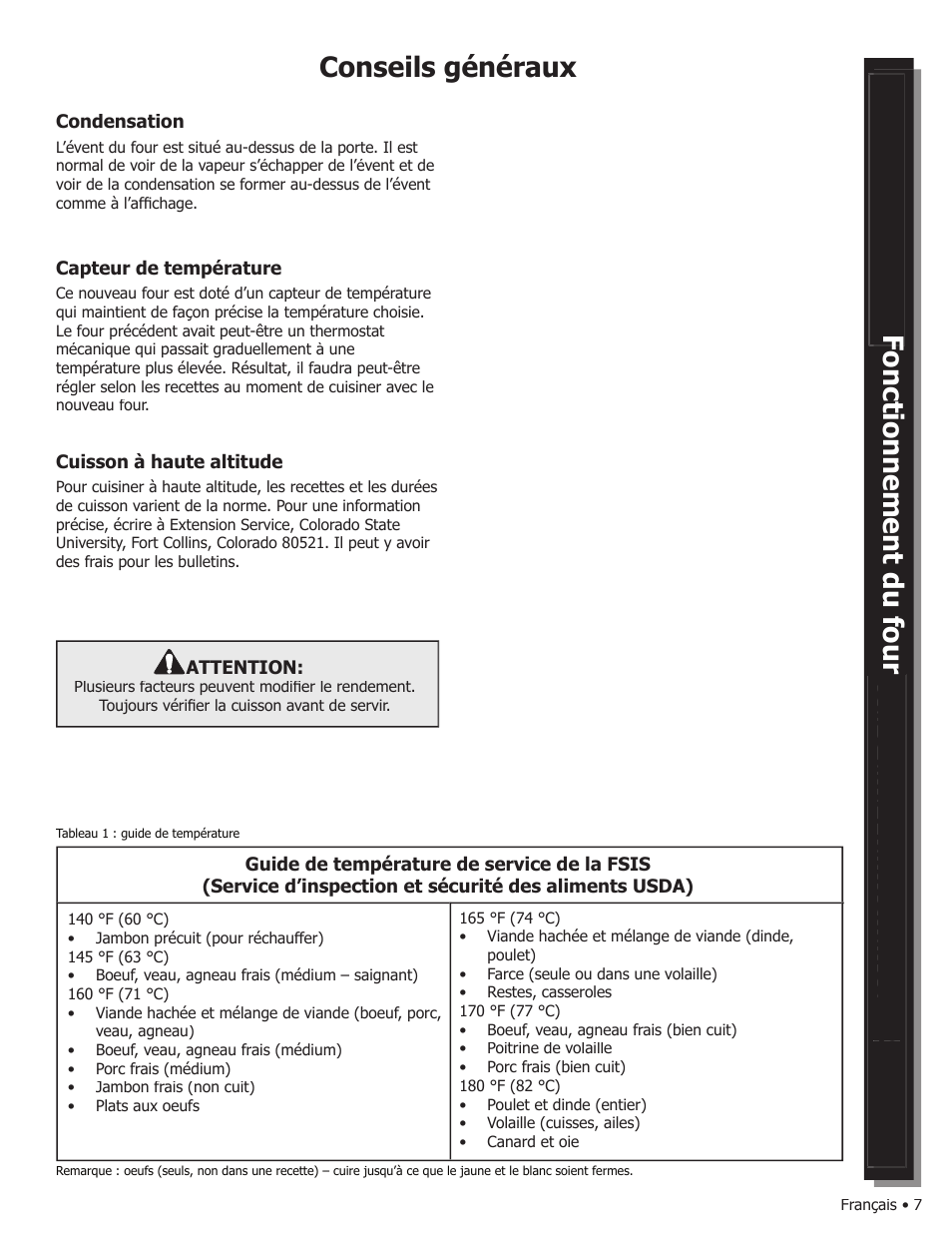 Conseils généraux | Bosch WALL OVENS User Manual | Page 29 / 64